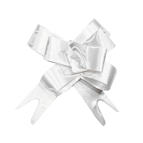 Schleifen zum Verpacken von Geschenken, dekorative Schleifen für Verpackungen, Bastelarbeiten, Dekoration und besondere Anlässe, verschiedene Farben (weiß) von Generic
