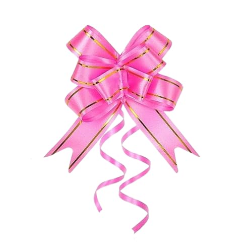 Schleifenband zum Ziehen, verschiedene Farben mit Rand für Geschenkverpackungen, Basteln und dekorative Verwendung, elegantes Finish, einfach zu verwenden, Rosa Schleifenband zum Ziehen, verschiedene Farben mit Rand für Geschenkverpackungen, Basteln und dekorative Verwendung, elegantes Finish, einfach zu verwenden, Rosa von Generic