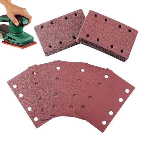 Schleifpads | 120 Stück 8-Loch Schleifscheiben Blätter | Staubabsaugende Blätter für Glas Metall Holz Möbel Farbe Schleifpads | 120 Stück 8-Loch Schleifscheiben Blätter | Staubabsaugende Blätter für Glas Metall Holz Möbel Farbe von Generic