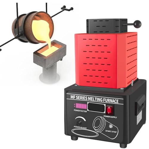 Schmelzofen, Metallguss-Kit, 5 kW, Goldschmelzofen 2912F, schnelles Schmelzen von Silber, Kupfer, Eisen, Aluminium, Zinn, elektromagnetisch, mit Graphittiegel, sicheres Design, breite Anwend Schmelzofen, Metallguss-Kit, 5 kW, Goldschmelzofen 2912F, schnelles Schmelzen von Silber, Kupfer, Eisen, Aluminium, Zinn, elektromagnetisch, mit Graphittiegel, sicheres Design, breite Anwend von Generic