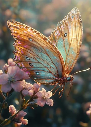 Schmetterling Diamond Painting Erwachsene, Diamond Painting Blume Crystal Art Muster 5D DIY Quadratische Steine Vollbohrer Mosaik Bastelset Erwachsene, Deko Wohnzimmer, Geschenke 60 x 80 cm -bby2507PL Schmetterling Diamond Painting Erwachsene, Diamond Painting Blume Crystal Art Muster 5D DIY Quadratische Steine Vollbohrer Mosaik Bastelset Erwachsene, Deko Wohnzimmer, Geschenke 60 x 80 cm -bby2507PL von Generic