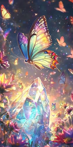 Schmetterling Diamond Painting Groß Set, Blumen Diamond Painting Erwachsene Diamant Malerei Kinder Basteln Mädchen Diamond-painting Mosaik Bastelset Erwachsene Home Wand Dekor Geschenk 35x70cm R150 Schmetterling Diamond Painting Groß Set, Blumen Diamond Painting Erwachsene Diamant Malerei Kinder Basteln Mädchen Diamond-painting Mosaik Bastelset Erwachsene Home Wand Dekor Geschenk 35x70cm R150 von Generic
