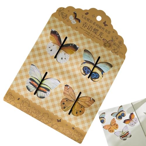 Schmetterling-Marker: Traditionelle faltbare Memo-Teiler, bunte Lernindexwerkzeuge, kreative Karteikarten, schöne Hilfsmittel zur Buchverfolgung, D-Elemente Schmetterling-Marker: Traditionelle faltbare Memo-Teiler, bunte Lernindexwerkzeuge, kreative Karteikarten, schöne Hilfsmittel zur Buchverfolgung, D-Elemente von Generic