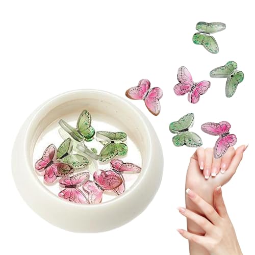 Schmetterlings-Nageldesign, Schmetterlings-Nageldekoration - dreidimensionaler Nagel-Maniküre-Schmuck | Kunsthandwerkszubehör für den Heimsalon, Herstellung von Don Zubehör Schmetterlings-Nageldesign, Schmetterlings-Nageldekoration - dreidimensionaler Nagel-Maniküre-Schmuck | Kunsthandwerkszubehör für den Heimsalon, Herstellung von Don Zubehör von Generic