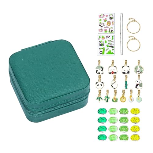 Schmuckherstellungsset, Schmuckherstellungsset | Panda-Perlen-Set zur Herstellung von Armbändern – Set aus kleinen Perlen für Halsketten und Armbänder, Kunst- und Bastelsets von Generic