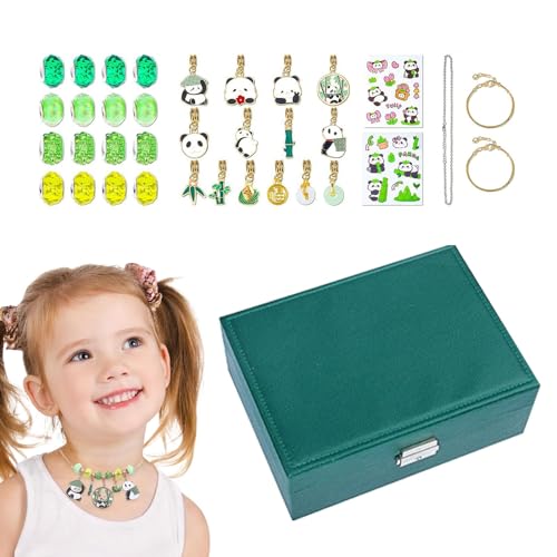 Schmuckherstellungsset, Set zur Schmuckherstellung für Kinder, Panda-Armbänder für Teenager, kleine Perlen zur Herstellung von Armbändern, Kit zur Herstellung von Halsketten von handgefertigten Schmuckherstellungsset, Set zur Schmuckherstellung für Kinder, Panda-Armbänder für Teenager, kleine Perlen zur Herstellung von Armbändern, Kit zur Herstellung von Halsketten von handgefertigten von Generic