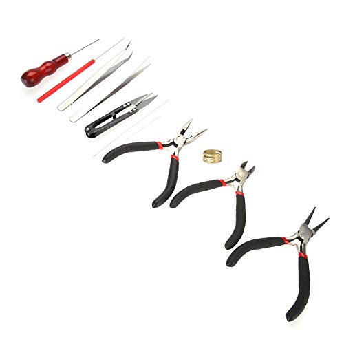 Schmuckreparatur -Kit, DIY -Schmuck Herstellung Werkzeug 11 PCs DIY Schmuck Werkzeug Set Zierzüge Pinzeln Ring Häkelnadel Kit Zubehör Schmuckreparatur -Kit, DIY -Schmuck Herstellung Werkzeug 11 PCs DIY Schmuck Werkzeug Set Zierzüge Pinzeln Ring Häkelnadel Kit Zubehör von Generic