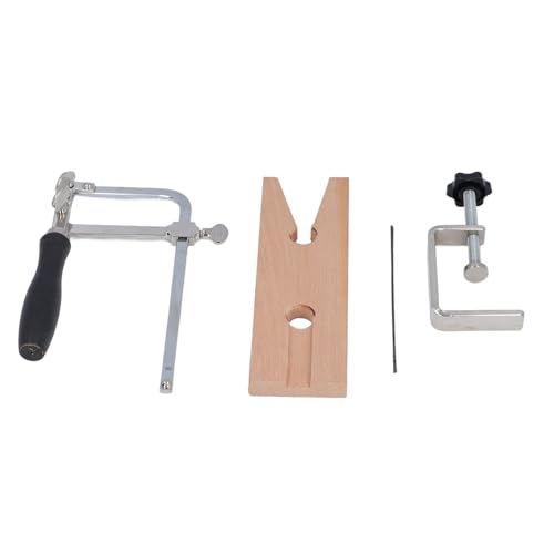 Schmucksägen-Set, Rostfrei, Verstellbarer Rahmen, Schmucksägen-Set, Einfach zu Installierende V-Nut-Zange, 12 Klingen für Dekorationen Schmucksägen-Set, Rostfrei, Verstellbarer Rahmen, Schmucksägen-Set, Einfach zu Installierende V-Nut-Zange, 12 Klingen für Dekorationen von Generic