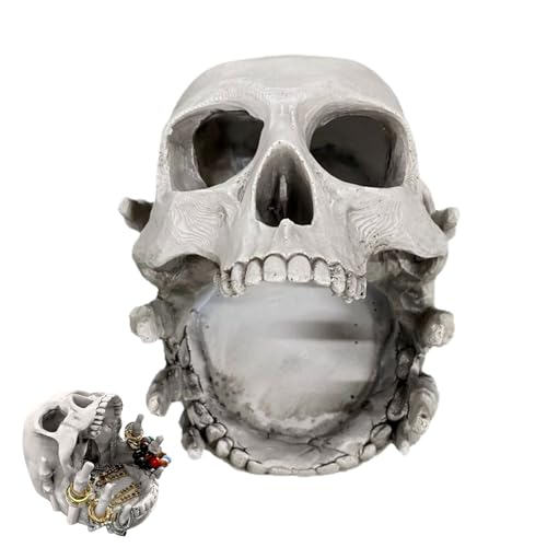 Schmuckschatulle, Schädel für kleine Gegenstände – Gothic-Präsentationsständer für Frauen, Mädchen, Schlafzimmer, Badezimmer, Büro, Halsketten, Armbänder, Ohrringe, Geschenk Schmuckschatulle, Schädel für kleine Gegenstände – Gothic-Präsentationsständer für Frauen, Mädchen, Schlafzimmer, Badezimmer, Büro, Halsketten, Armbänder, Ohrringe, Geschenk von Generic