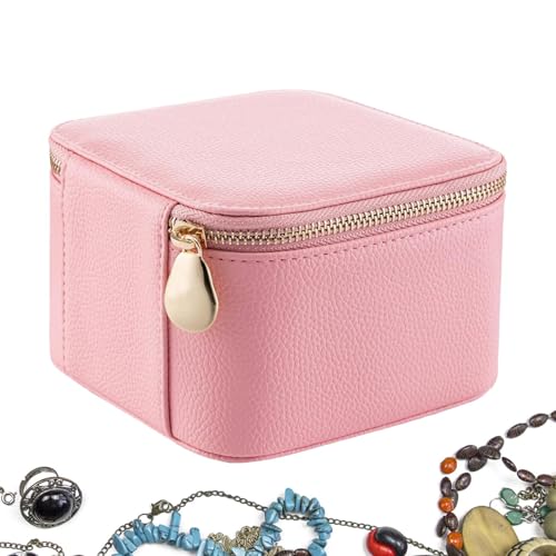 Schmuckschatulle für Damen, Schmuckaufbewahrungsbox, Schmuckaufbewahrungsbox, Schmuckaufbewahrungsbox, Schmuckkoffer aus PU-Leder mit 6 Taschen mit Verschluss Schmuckschatulle für Damen, Schmuckaufbewahrungsbox, Schmuckaufbewahrungsbox, Schmuckaufbewahrungsbox, Schmuckkoffer aus PU-Leder mit 6 Taschen mit Verschluss von Generic