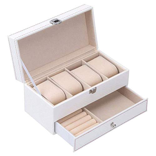 Schmuckschatulle mit doppellagiger Aufbewahrung für Uhren und Accessoires – Schlichtes Design und übersichtliches Verpacken Schmuckschatulle mit doppellagiger Aufbewahrung für Uhren und Accessoires – Schlichtes Design und übersichtliches Verpacken von Generic