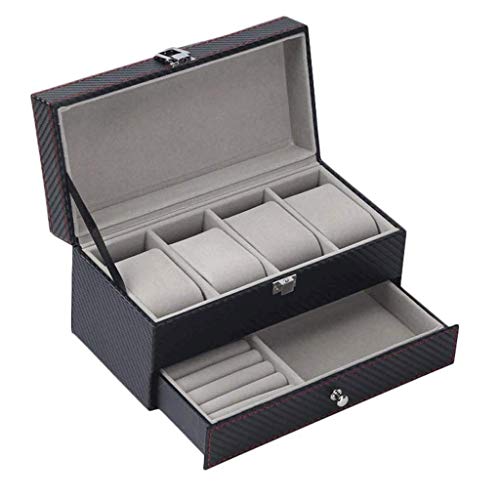 Schmuckschatulle mit doppellagiger Aufbewahrung für Uhren und Accessoires – Schlichtes Design und übersichtliches Verpacken Schmuckschatulle mit doppellagiger Aufbewahrung für Uhren und Accessoires – Schlichtes Design und übersichtliches Verpacken von Generic