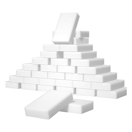 Schmutzradierer Schwamm 100PC - Wunderschwamm Radierschwamm für weiße Wände, Schuhe und Böden – Robuster Zauberschwamm Magic Eraser für alle Arten von Flecken (100PCS) von Generic
