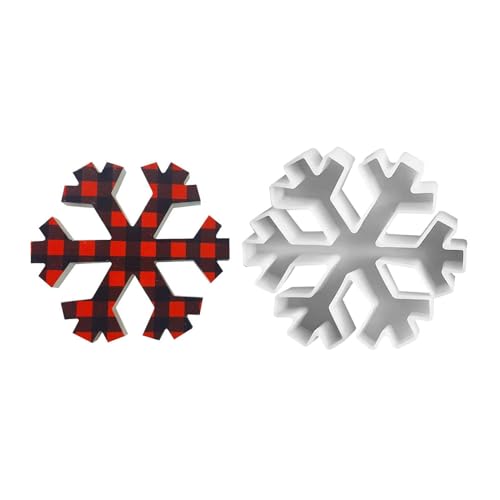 Schneeflockenform - Silikon-Epoxidform Ornamentform, Schneeflockenform | Feinste Herstellung Epoxidharz Gießform Weihnachten Harz Dekoration Form für Ton Beton von Generic