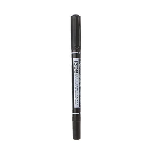 Schnelltrocknend Dual Side Marker Pen wasserdicht Permanent Ink Pens Office Writing Tool, blau/rot/schwarz langlebig und nützlich Nützlich und professionell von Generic