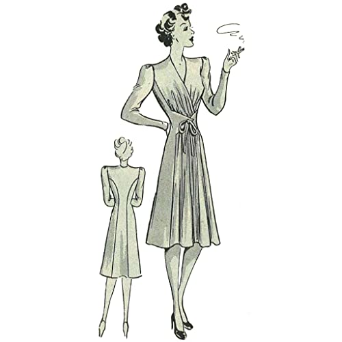 Schnittmuster der 1940er-Jahre, zum Binden vorne, verstellbar, Brustumfang 92 cm von Générique