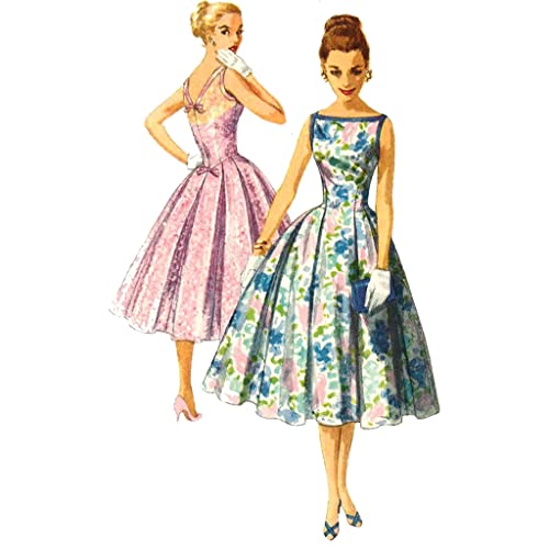 Schnittmuster der 1950er-Jahre: tiefer V-Rücken, Abschlussball, Ballkleid, Hochzeit, Partykleid – Brustumfang 86,4 cm Schnittmuster der 1950er-Jahre: tiefer V-Rücken, Abschlussball, Ballkleid, Hochzeit, Partykleid – Brustumfang 86,4 cm von Générique