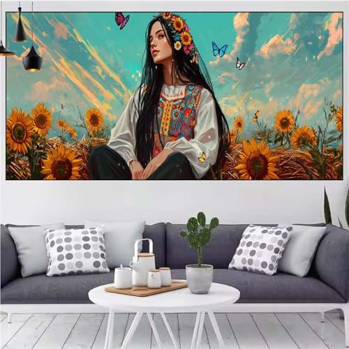 Schönheit Diamond Painting xxl 80x160cm Diamond Painting Erwachsene Sonnenblume Diamant Malerei Set,Mosaikherstellung Malen Nach Zahlen Cross Stickerei Kunst Leinwand Malerei Kits,Gifts Frauen CN-810 Schönheit Diamond Painting xxl 80x160cm Diamond Painting Erwachsene Sonnenblume Diamant Malerei Set,Mosaikherstellung Malen Nach Zahlen Cross Stickerei Kunst Leinwand Malerei Kits,Gifts Frauen CN-810 von Generic