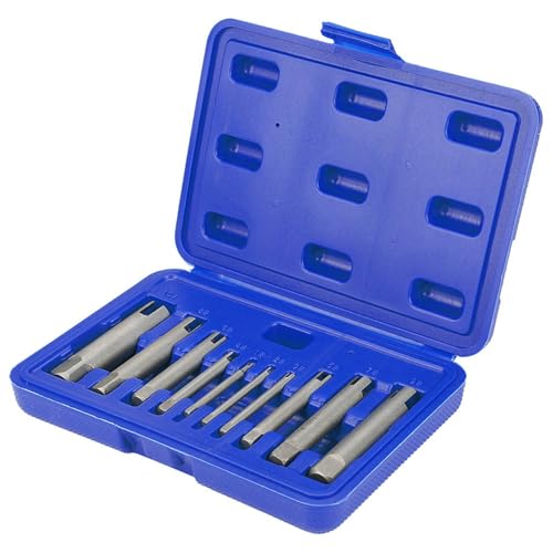 Schraubenbohrerxtraktor, 1/2" + 3/4" TAP -Extraktor -Set für die Reparatur der Industrieschraube Entfernen Sie die Entfernungsschraube (6PCS) (9 PCs gesetzt) (10 Stücke gesetzt) von Generic