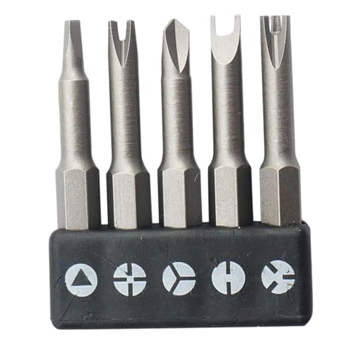 Schraubendreher-Bit-Set |. 5-teiliges Chrom-Vanadium-Stahl Schraubendreher-Bit-Set, Joydrive Schraubendreher-Bits 6,35 mm – Dieses Schraubendreher-Bit-Set aus legiertem Stahl Schraubendreher-Bit-Set |. 5-teiliges Chrom-Vanadium-Stahl Schraubendreher-Bit-Set, Joydrive Schraubendreher-Bits 6,35 mm – Dieses Schraubendreher-Bit-Set aus legiertem Stahl von Generic