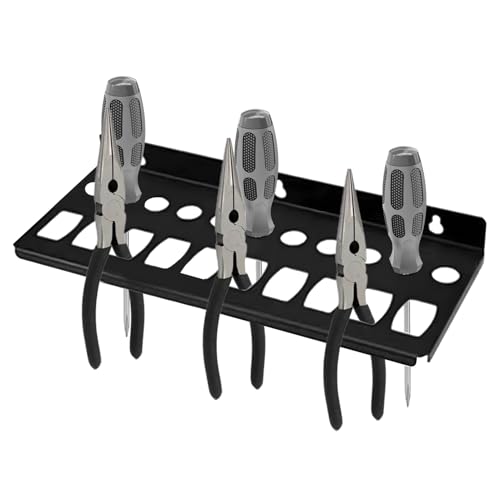 Schraubendreher-Halter Organizer | Wandmontierter Hammerhalter,Werkzeuge für Schraubenschlüssel, Spanner, Mutternantreiber, Schraubendreher, Meißel, Hebelwerkzeug für Werkstatt, Schreibtisch, Werkba von Generic