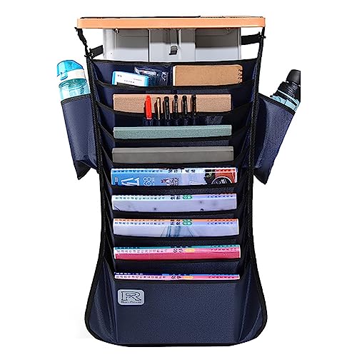 Schreibtisch-Hänge-Organizer-Tasche mit mehreren Fächern, für Bücher, Schreibwaren, Aufbewahrungstasche, strapazierfähig, wasserdicht von Generic