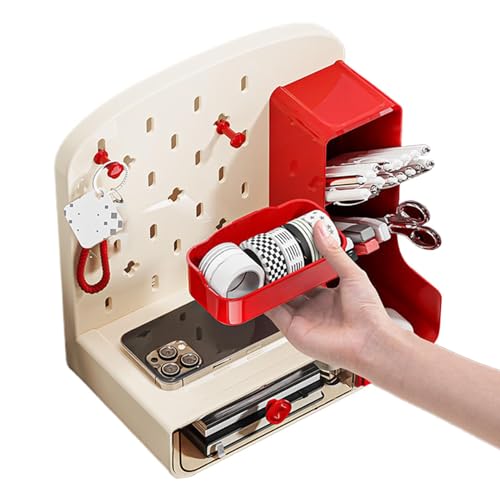 Schreibtisch-Organizer aus perforierter Tafel – Schreibtisch-Organizer, Schreibtisch-Organizer im Schlafsaal | Lochwand für Schreibtisch-Organizer für Arbeitszimmer und Büro, Zubehör Schreibtisch-Organizer aus perforierter Tafel – Schreibtisch-Organizer, Schreibtisch-Organizer im Schlafsaal | Lochwand für Schreibtisch-Organizer für Arbeitszimmer und Büro, Zubehör von Generic