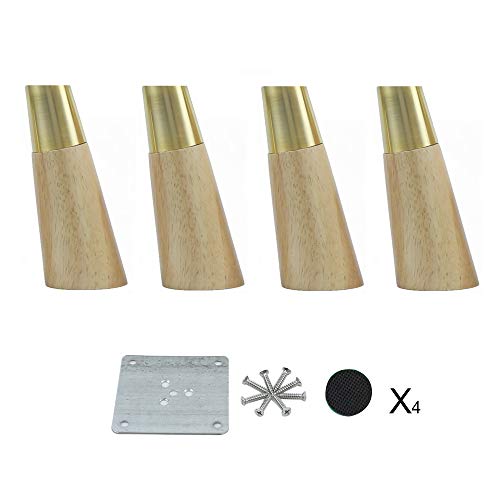 Schreibtischbeine, Möbelbeine aus Holz, Fußstützfüße aus reinem Kupfer, Ersatzbeine, DIY-Halterungen, Fernsehtische, Schränke, Einheiten, mit Schrauben Schreibtischbeine, Möbelbeine aus Holz, Fußstützfüße aus reinem Kupfer, Ersatzbeine, DIY-Halterungen, Fernsehtische, Schränke, Einheiten, mit Schrauben von Generic