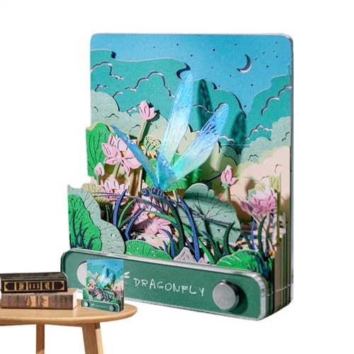 Schreibtischverzierung Kalender 2025-3D -Papier -Schnitzememo -Pad | Dragonfly Pond Landscape reißen klebrige Notizbilder, kreativer monatlicher Planer, künstlerischer dekorativer Schreibtischkalend Schreibtischverzierung Kalender 2025-3D -Papier -Schnitzememo -Pad | Dragonfly Pond Landscape reißen klebrige Notizbilder, kreativer monatlicher Planer, künstlerischer dekorativer Schreibtischkalend von Generic