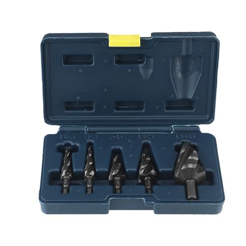 Schritt Bit - Schritte Drill -Bits Für Metall | Dreieck Shank | 20x12.2x4.2 Cm Industrial Grade Hochgeschwindigkeitsstählen Spiralschneidwerkzeuge | Multifunktionales Bohrwerkzeug Für Aluminium E Schritt Bit - Schritte Drill -Bits Für Metall | Dreieck Shank | 20x12.2x4.2 Cm Industrial Grade Hochgeschwindigkeitsstählen Spiralschneidwerkzeuge | Multifunktionales Bohrwerkzeug Für Aluminium E von Generic