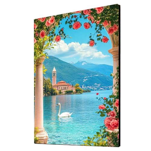 Schwan Malen Nach Zahlen Erwachsene Blume Malen Nach Zahlen 80 x 60 CM DIY Basteln Erwachsene Klarheit Farbe Leinwan Bilder mit Acrylfarben Set 3 Typen Pinsel für Deko Wohnzimmer Geschenke 2YH-2576 Schwan Malen Nach Zahlen Erwachsene Blume Malen Nach Zahlen 80 x 60 CM DIY Basteln Erwachsene Klarheit Farbe Leinwan Bilder mit Acrylfarben Set 3 Typen Pinsel für Deko Wohnzimmer Geschenke 2YH-2576 von Generic