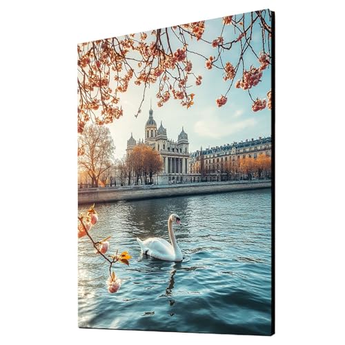 Schwan Malen Nach Zahlen Erwachsene Stadt Malen Nach Zahlen 50x70 cm DIY Basteln Erwachsene Klarheit Farbe Leinwan Bilder mit Acrylfarben Set 3 Typen Pinsel für Wanddeko Wohnzimmer, Geschenke 2YH-2135 Schwan Malen Nach Zahlen Erwachsene Stadt Malen Nach Zahlen 50x70 cm DIY Basteln Erwachsene Klarheit Farbe Leinwan Bilder mit Acrylfarben Set 3 Typen Pinsel für Wanddeko Wohnzimmer, Geschenke 2YH-2135 von Generic