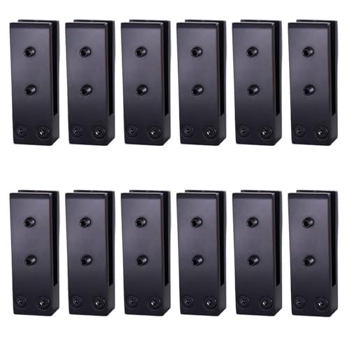 Schwarze Quadratische Glaszapfen Aus Edelstahl 304, Robuste Zapfenklemme FüR PoolzäUne, Klemmen FüR GeläNderpfosten In Haus, Garten, Balkonen Und Treppen,12 Pieces Schwarze Quadratische Glaszapfen Aus Edelstahl 304, Robuste Zapfenklemme FüR PoolzäUne, Klemmen FüR GeläNderpfosten In Haus, Garten, Balkonen Und Treppen,12 Pieces von Generic