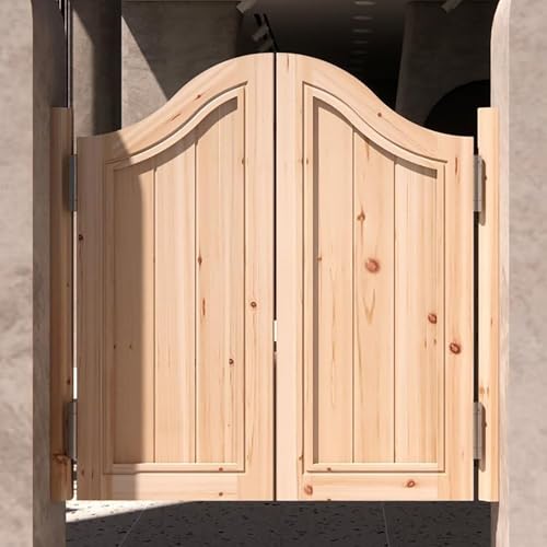 Schwingende Trenntür aus Massivholz, automatisch schließende Schwingtüren mit Scharnieren, Halbhohe Tür für Küche, Ladeneingang, Bar, Pub, Innentrennwand, Natur, 100 x 90 cm Schwingende Trenntür aus Massivholz, automatisch schließende Schwingtüren mit Scharnieren, Halbhohe Tür für Küche, Ladeneingang, Bar, Pub, Innentrennwand, Natur, 100 x 90 cm von Generic