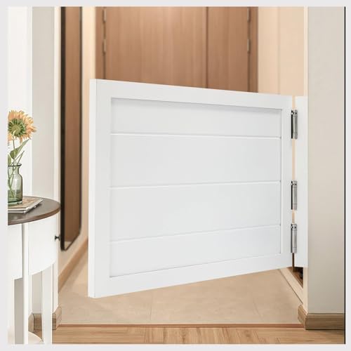 Schwingtüren, Café-Türen, einzelne Saloon-Tür für mit Scharnieren, automatischer Schließung, für Bar, Veranda, Küche, Badezimmer, Flur im Innen,Weiß,70x90cm von Generic