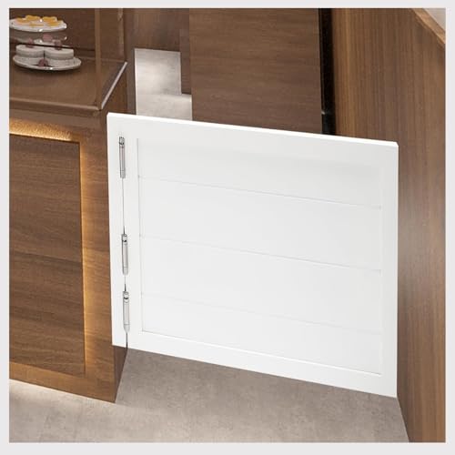 Schwingtüren des Saloon-CafésKüche Eingang Emporium Halbe Seitentür, Bartheke Tür Mit Automatisch Schließenden Scharnieren, Schließende Rebound Türen,Weiß,40x80cm von Generic