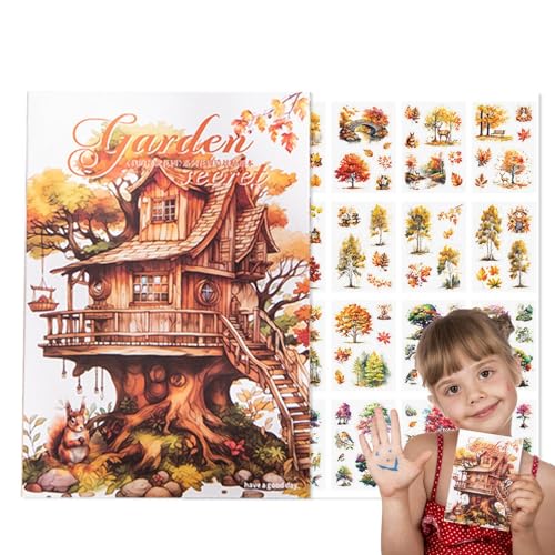 Scrapbook-Aufkleber-Paket mit Gartenblumen | Gartenblumen Aufkleber 20 Blatt | Journaling Buch-Aufkleber für Gartenlandschaften für Flaschen, Gläser, v von Generic