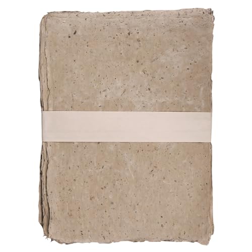 Scrapbooking Maulbeerpapier, 50 braune große Blätter, Schrottpapier, perfekt für Collagen und Kunst, 30 x 40 cm Größe, unregelmäßiges Kanten-Design, Schreiben von Generic