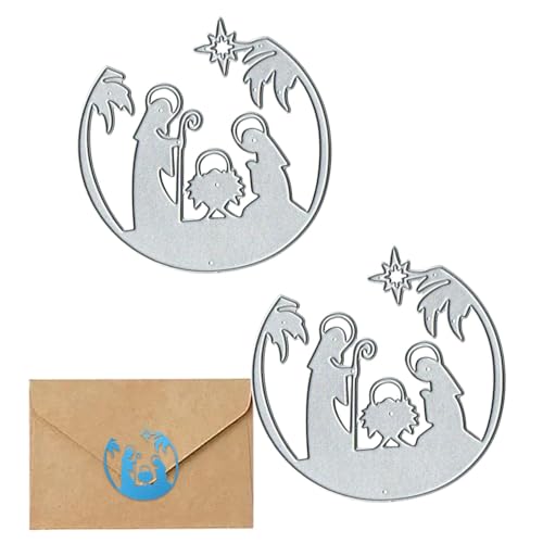 Scrapbooking Stanzschablonen Weihnachten Prägeschablonen Dekorative Prägepapier Stanzformen für Scrapbooking Fotoalbum Papierkunst von Generic
