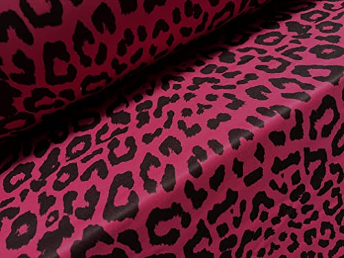 Scuba Neopren-Stretch-Jerseystoff, Meterware, Geparden-Tierdruck, Fuchsia und Schwarz Scuba Neopren-Stretch-Jerseystoff, Meterware, Geparden-Tierdruck, Fuchsia und Schwarz von Generic