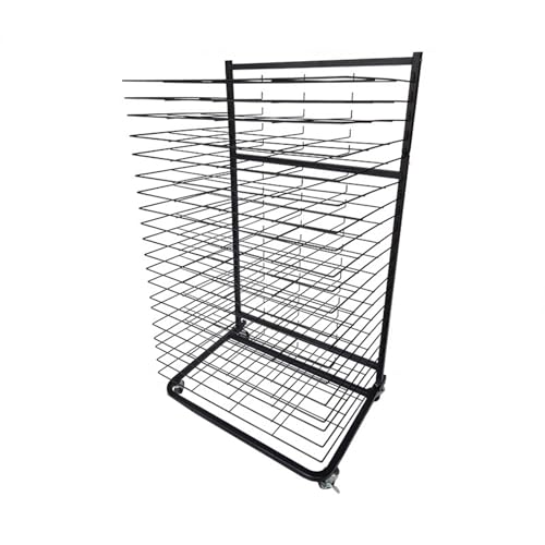 Séchoir à art mural,Kunst-Organizer for Kinder,15/20 Lagen, Lagenabstand 4,5cm,Mehrzweck-/platzsparendes Rack,für Malerei, Kunststudios, Schulen(Single-sided 20-layer) von Generic