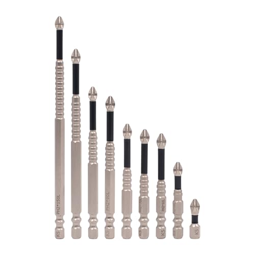Sechskantschaft-Bohrer-Set – Robuste Bohrer Für Holz, Metall, Ziegel, Fliesen Und Beton | Professionelles Werkzeugset Für Holzbearbeitung Und Schnitzerei | Metrisches Schraubendreher-Bit-Set Für Elekt Sechskantschaft-Bohrer-Set – Robuste Bohrer Für Holz, Metall, Ziegel, Fliesen Und Beton | Professionelles Werkzeugset Für Holzbearbeitung Und Schnitzerei | Metrisches Schraubendreher-Bit-Set Für Elekt von Generic