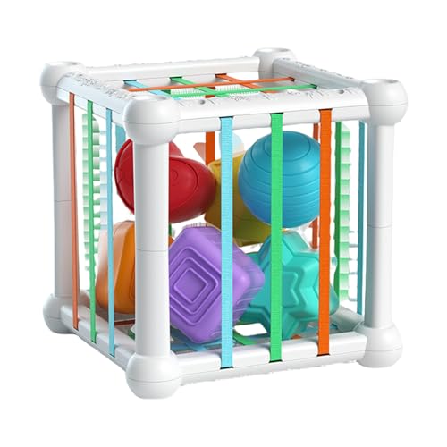 Selisator für Kleinkinder, Körper für Kinder, Lernspielzeug für Babys mit Formen und Farben, Puzzleblock-Set aus Holz, Sortierbox im Mon-Stil von Generic