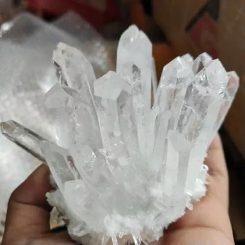 Seltene natürliche Bergkristall-Cluster, grobe Druzy-Geodenproben, US-weißer Bergkristall, 150 g Seltene natürliche Bergkristall-Cluster, grobe Druzy-Geodenproben, US-weißer Bergkristall, 150 g von Generic