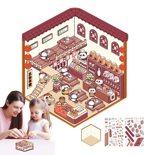 Set aus Aufkleber-Szenen, Hausaufkleber, handgefertigt, Cartoon-Aufkleber für Zimmer, Miniatur-Aufkleber, pädagogisches Spielzeug zur Dekoration Set aus Aufkleber-Szenen, Hausaufkleber, handgefertigt, Cartoon-Aufkleber für Zimmer, Miniatur-Aufkleber, pädagogisches Spielzeug zur Dekoration von Generic