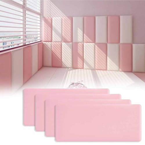 Set mit 4 gepolsterten 3D-Antikollisionswandpaneelen, Panneaux muraux insonorisants, PU Wasserdicht Wandpolster, Geeignet für Wohnzimmer, Schlafzimmer, Kopfteil und TV-Wand,002,30 * 40cm Set mit 4 gepolsterten 3D-Antikollisionswandpaneelen, Panneaux muraux insonorisants, PU Wasserdicht Wandpolster, Geeignet für Wohnzimmer, Schlafzimmer, Kopfteil und TV-Wand,002,30 * 40cm von Generic