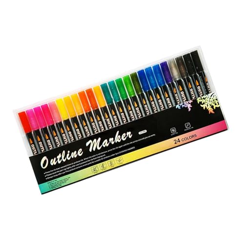Shimmer Textmarker Glitzer Umziehstifte, Multifunktionale Wasserdichte Textmarker, Künstler Liefert, Kreative Marker Marker Marker für Grußkarten, Poster, Zeichnungen von Generic