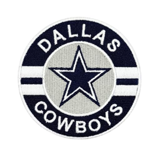Siam Accs Rugby-Fans Dallas Runde Form Logo Patch Stickerei American Football Fan Favorite Team Bügelbild Aufbügler Aufnäher Siam Accs Rugby-Fans Dallas Runde Form Logo Patch Stickerei American Football Fan Favorite Team Bügelbild Aufbügler Aufnäher von Generic