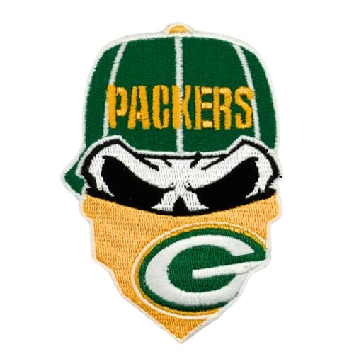 Siam Accs Rugby-Fans Green Bay Gangster-Patch, Stickerei, American Football-Fan, Lieblings-Team, zum Aufbügeln oder Aufnähen für Kleidung, Rucksäcke, Jeans, Motorrad, zum Aufnähen auf Jacken, Hüte Siam Accs Rugby-Fans Green Bay Gangster-Patch, Stickerei, American Football-Fan, Lieblings-Team, zum Aufbügeln oder Aufnähen für Kleidung, Rucksäcke, Jeans, Motorrad, zum Aufnähen auf Jacken, Hüte von Generic