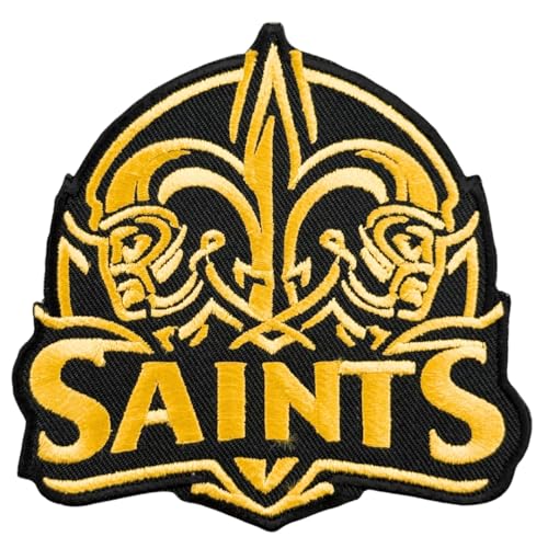 Siam Accs Rugby-Fans New Orleans Football Team Logo Patch Stickerei American Football Fan Favorite Team zum Aufbügeln oder Aufnähen für Kleidung, Rucksäcke, Jeans, Motorrad, zum Aufnähen auf von Generic